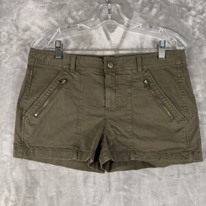 Hinge Olive Green Cargo Shorts Women's Size 6 Zipper Pockets Casual Everyday